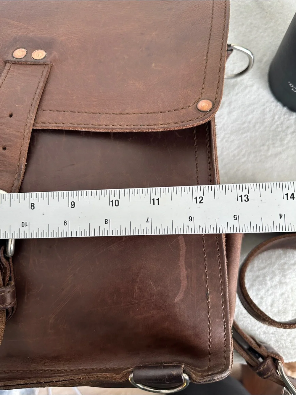 Saddleback Chestnut Leather Convertible Backpack Messenger Bag full grain